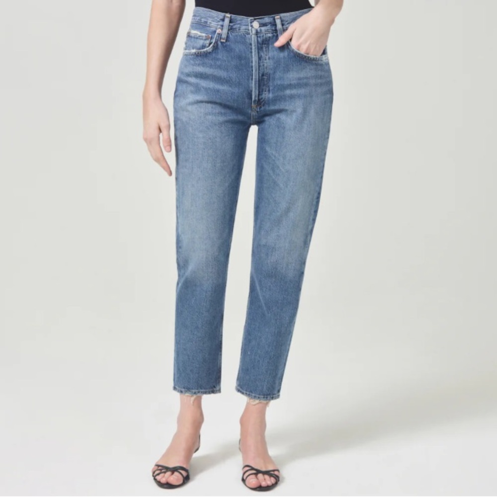 Agolde Riley High Rise Straight Crop Jeans Size 24